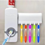 Toothpaste Dispenser And Brush Holder