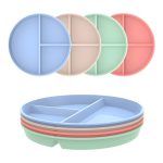 3 Compartment Round Dinner Plate - Diet Plate - Image 3