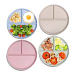 3 Compartment Round Dinner Plate - Diet Plate - Image 2