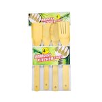 4Pcs Bamboo Kitchen Tools Set