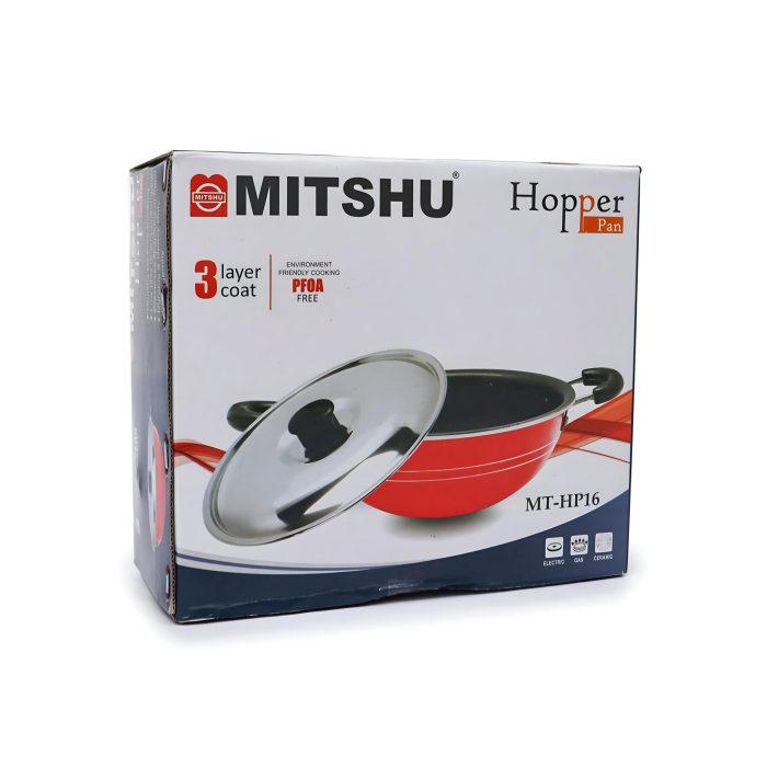 WhatsApp Image 2025-02-03 at 2.37.28 PM Mitshu 3 Layer Coat Non Stick Hopper Pan - MT-HP16 - Image 1