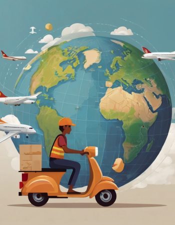 Leonardo_Kino_XL_An_elegant_flat_illustration_showing_a_delive_0