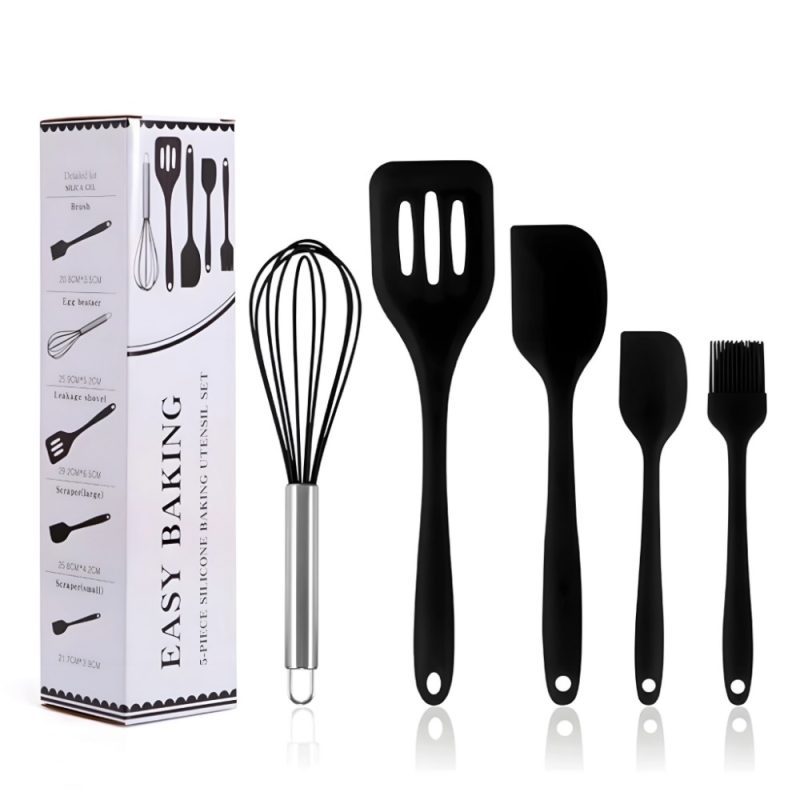 5 Piece Silicone Baking Utensil Set