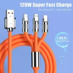 3 In 1 Multi USB Universal 120w Fast Charging Cable