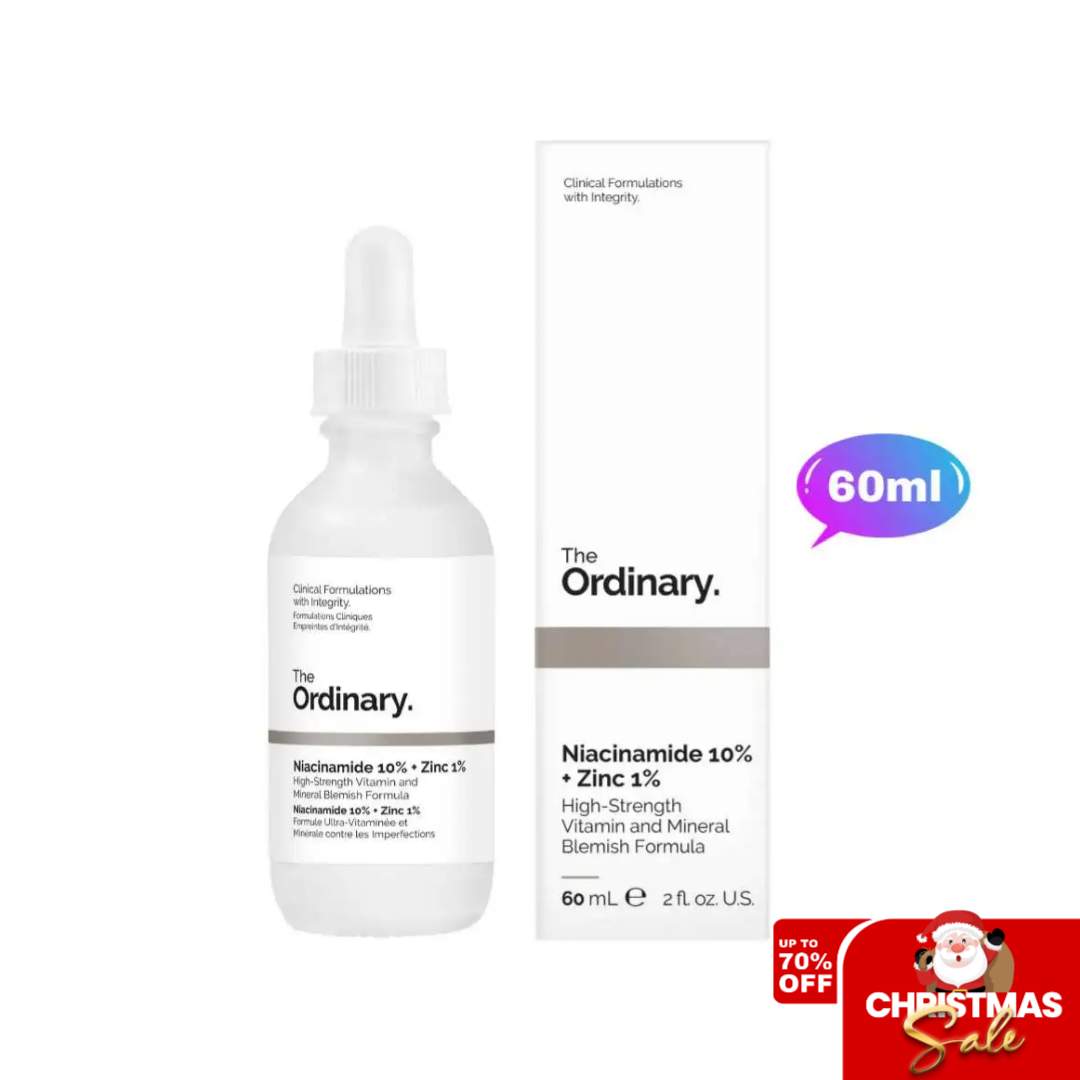 Picsart_25-12-07_09-29-06-364 The Ordinary Niacinamide 10% + Zinc 1% Serum 60ml - X MAS - Image 1