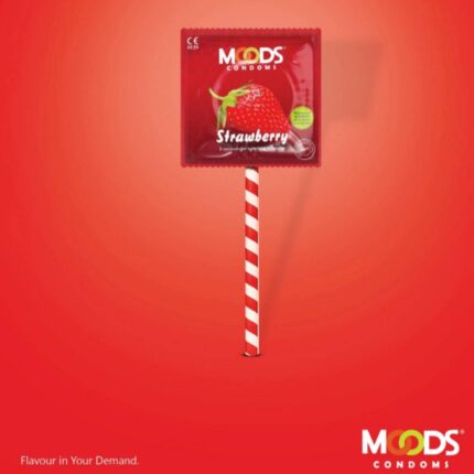 Moods Strawberry Flavoured Condoms – 3’s
