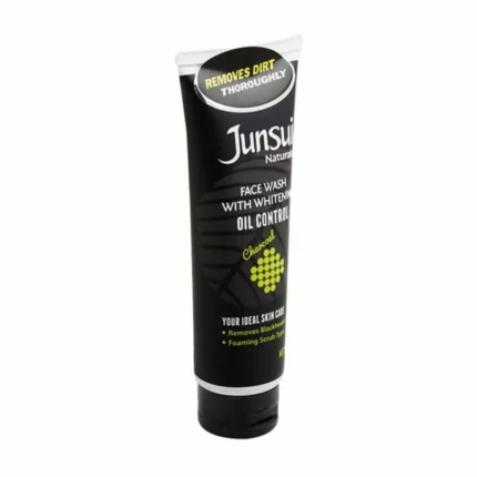 Junsui Naturals Charcoal Face Wash with Whitening & Oil Control – 100g