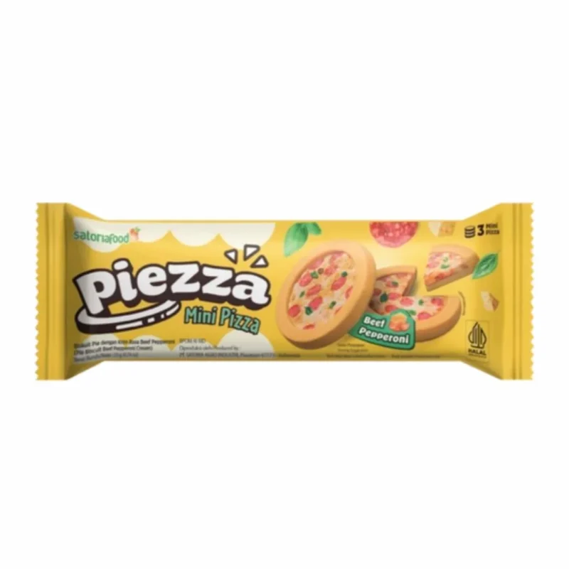 Satoria Food Piezza Mini Pizza Biscuit – Beef Pepperoni Flavour