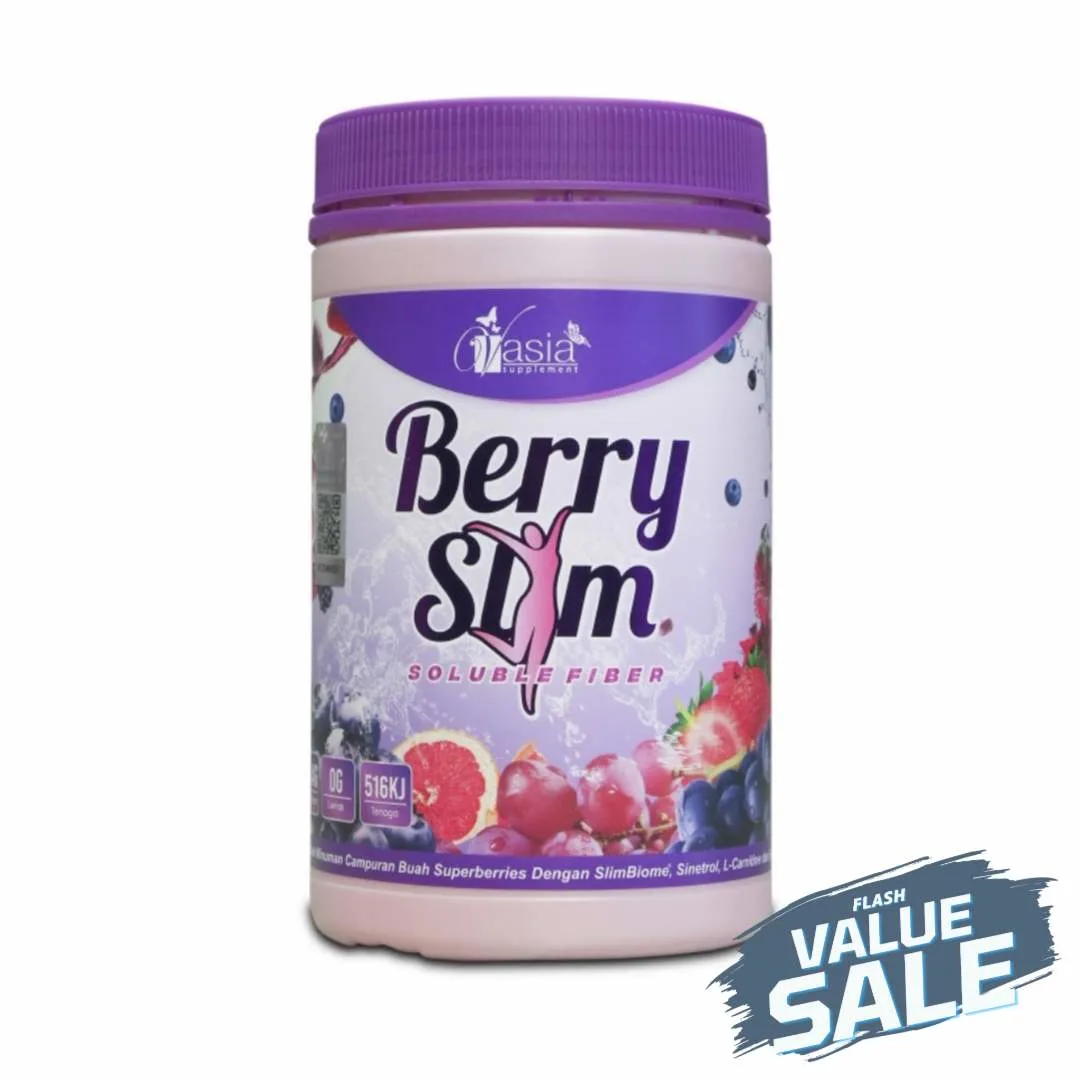 Picsart_26-02-04_23-39-52-082 Vasia Berry Slim Soluble Fiber Superberries Drink 400g - value sale - Image 1