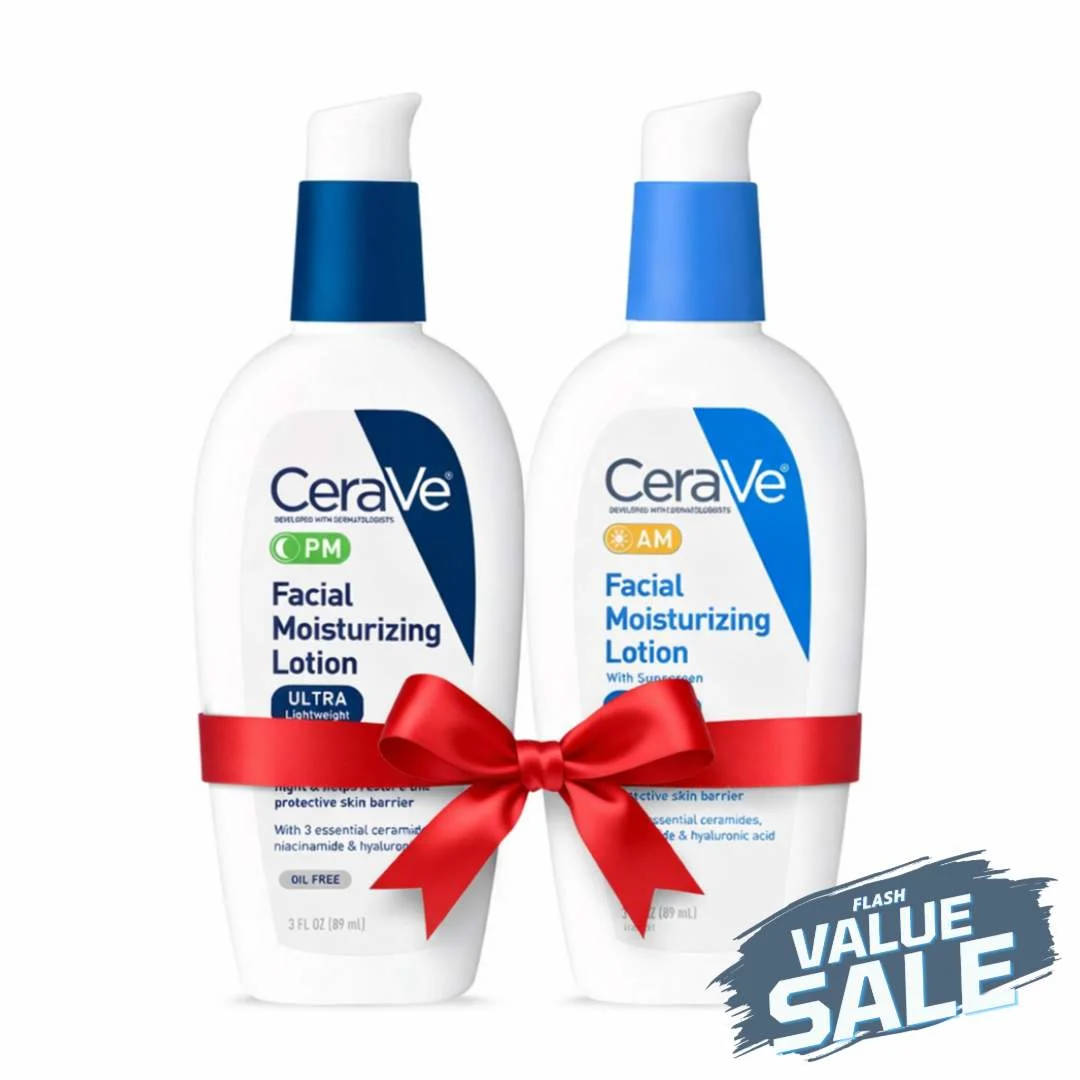 CeraVe AM & PM Facial Moisturizing Lotion Bundle - value pack CeraVe AM & PM Facial Moisturizing Lotion Bundle - value pack