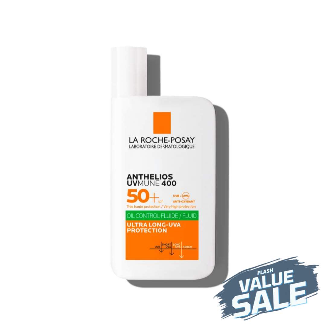 Picsart_26-02-05_23-39-21-665.jpg La Roche Posay Anthelios UVMUNE 400 Oil Control Invisible Fluid SPF 50+(50ml) - value sale - Image 1