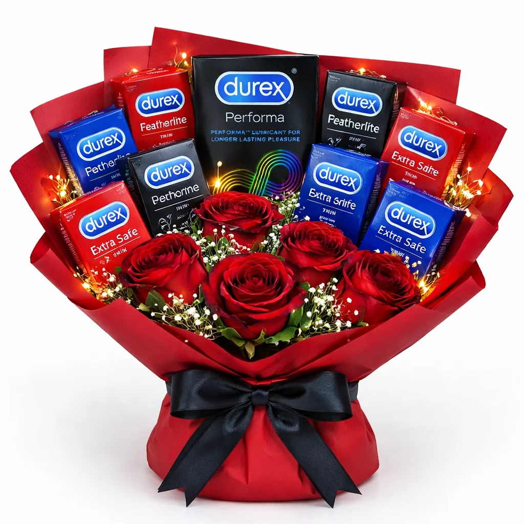 file_00000000939872068c121c2ed646c84b (1) Durex Romantic Gift Bouquet – Premium Valentine Special - Image 1